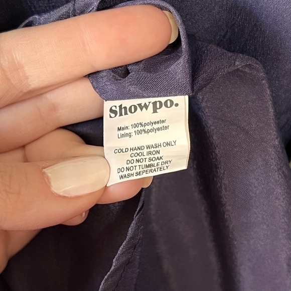 Showpo Navy Floral Button Front Mini dress size large - Picture 5 of 9